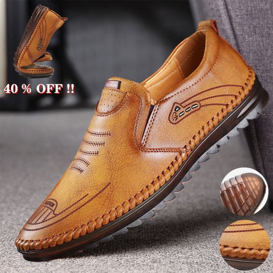 👞Męskie skórzane buty biznesowe - wygodne i antypoślizgowe💁‍♂️