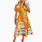 💥Letnia wyprzedaż 43% taniej🌴 Damska sukienka casual boho z dekoltem w serek