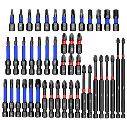 Zestaw 46-częściowy magnetycznych bitów Phillips i Torx