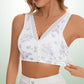 【1 +1 gratis】🔥Biustonosz damski Plus Size w kwiaty z przodu, bez szwów