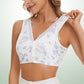 【1 +1 gratis】🔥Biustonosz damski Plus Size w kwiaty z przodu, bez szwów