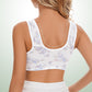 【1 +1 gratis】🔥Biustonosz damski Plus Size w kwiaty z przodu, bez szwów
