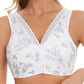【1 +1 gratis】🔥Biustonosz damski Plus Size w kwiaty z przodu, bez szwów