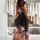 🔥👗Eleganckie sukienki damskie z nadrukiem i dekoltem w serek – idealne na każdą okazję✨