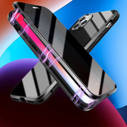 Dwustronne, w pełni ochronne etui na telefon z hartowanego szkła