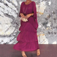 【S-4XL】💃Elegancka warstwowa sukienka maxi z falbanami z szyfonu