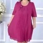 【S-4XL】🌺Damska plisowana sukienka z krótkim rękawem i okrągłym dekoltem