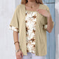 Floral Printed Mock 2-Piece Top