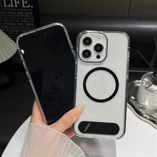 Przezroczyste etui na telefon z podpórką dla iPhone'a