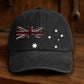 Czapki z nadrukiem w stylu vintage z flagą Australii
