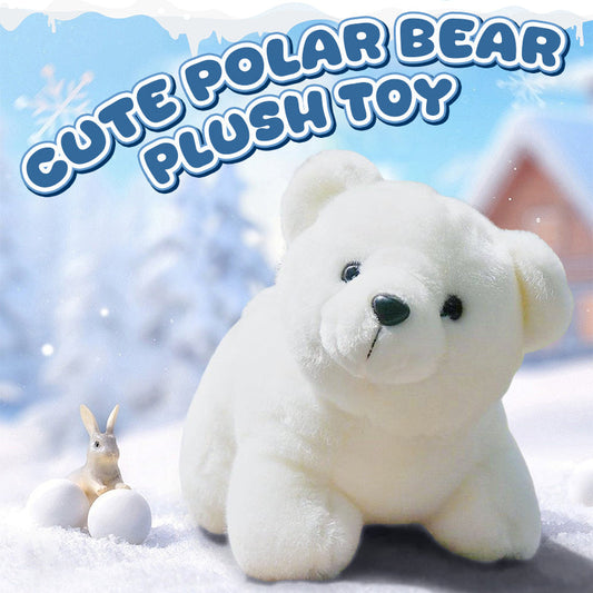 Śliczna pluszowa zabawka w kształcie niedźwiedzia polarnego