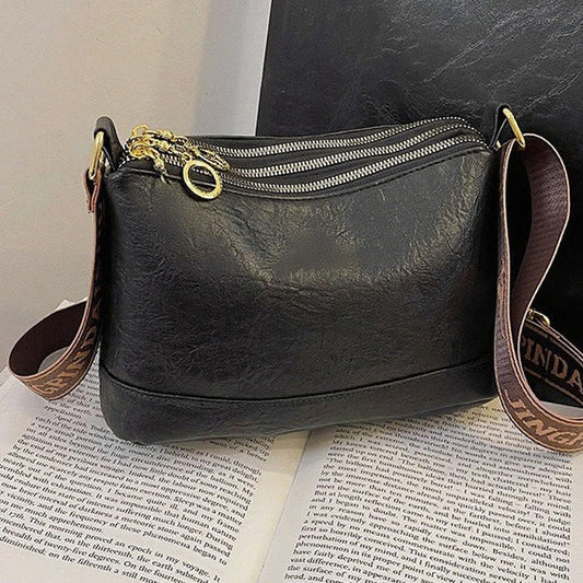 Torba na ramię w stylu retro o dużej pojemności