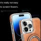Luksusowe skórzane etui na iPhone'a z niewidoczną podstawką　
