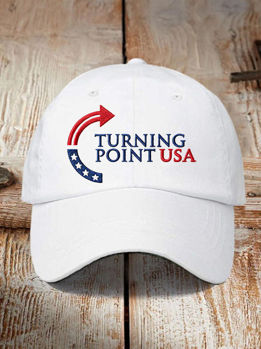 Czapka z nadrukiem upamiętniającym Trumpa, unisex, Charlie Kirk, Turning Point USA