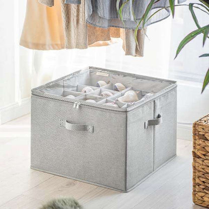 Pudełko do przechowywania z tkaniny, pyłoszczelne, składane