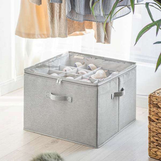 Pudełko do przechowywania z tkaniny, pyłoszczelne, składane