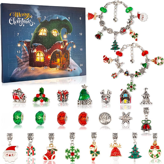 🎅Zestaw bransoletek DIY z kalendarzem adwentowym