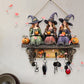 Czarująca dekoracja ścienna z czarownicami na Halloween z haczykami