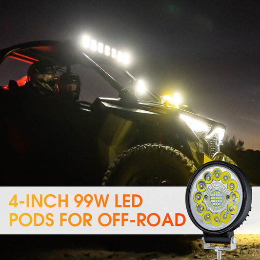 4-calowa lampa robocza LED 99 W do jazdy terenowej