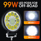 4-calowa lampa robocza LED 99 W do jazdy terenowej