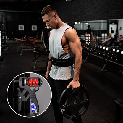 Regulowany opór (5–165 kg) wzmacniacz chwytu