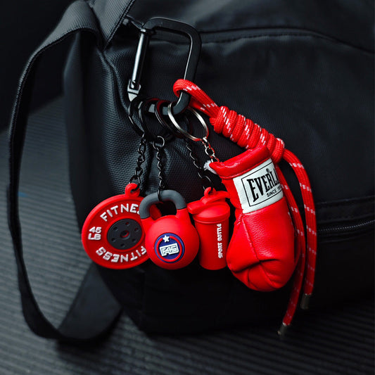💪 TERAZ 60% ZNIŻKI! ✨ Mini brelok do kluczy z motywem siłowni – uroczy i motywujący dodatek dla miłośników fitnessu, lekki i wytrzymały 🏋️‍♀️📦