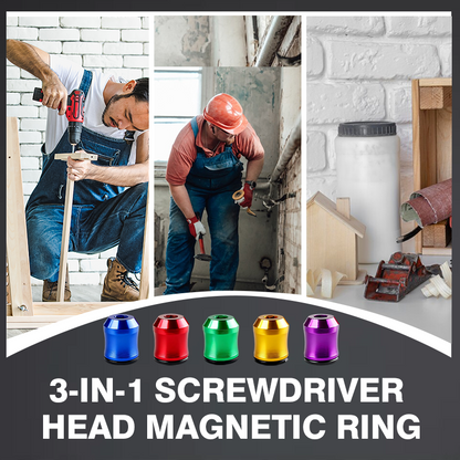 Magnetyczny pierścień do końcówki wkrętaka 3 w 1