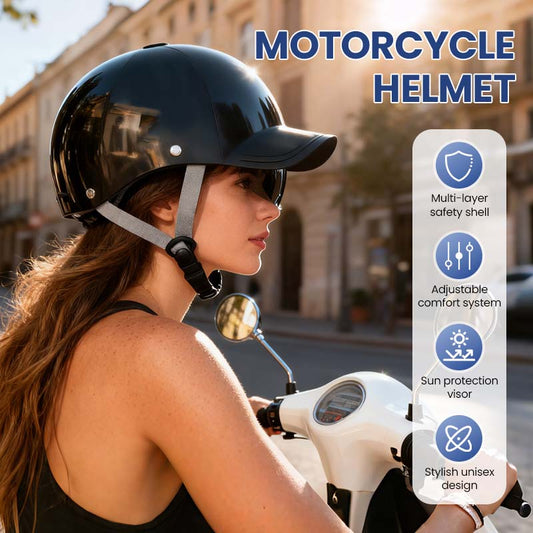 Kask motocyklowy typu czapka baseballowa unisex