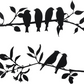 Delicate Metal Birds Wall Decor Set
