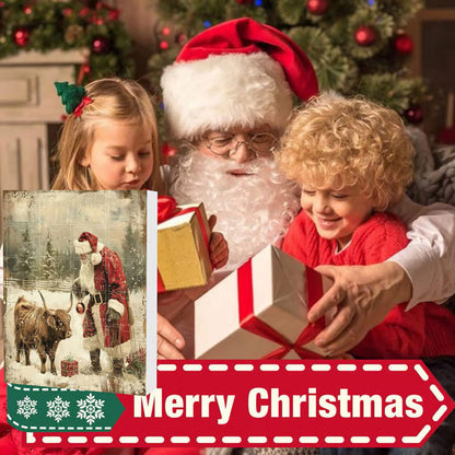 🎄 Kalendarz adwentowy z motywem krów rasy Highland Cow