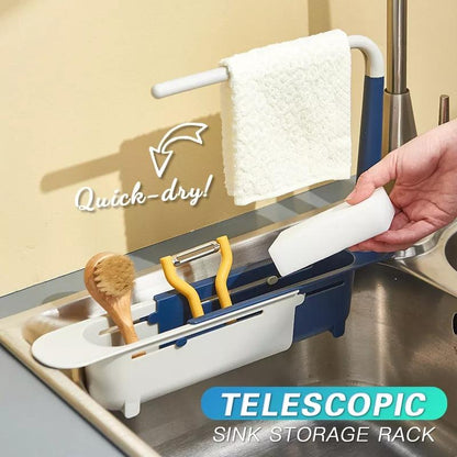 ✨Ulepszony teleskopowy regał do przechowywania nad zlewem