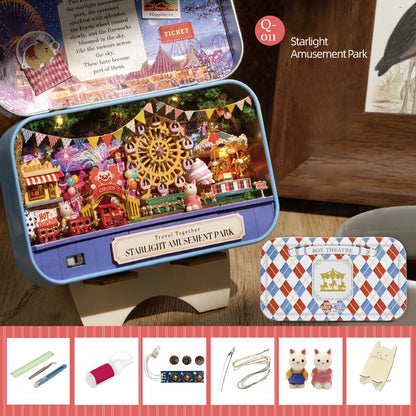 Prezenty świąteczne🎅Ręcznie wykonany model miniaturowego teatru Teatr Micro Box