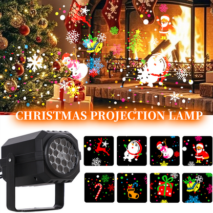🎄✨ Obrotowy projektor LED z motywami świątecznymi - magiczne efekty świetlne i wyjątkowa dekoracja na Boże Narodzenie