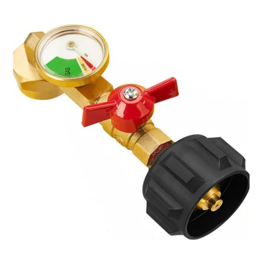 ✅Adapter kolankowy do napełniania propanem z manometrem