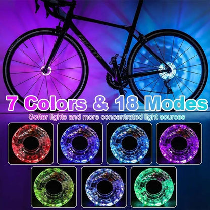 【1+1 gratis】Oświetlenie LED piasty koła do jazdy noc