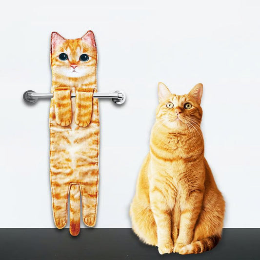 😺 Uroczy ręcznik z kotkiem 🐾
