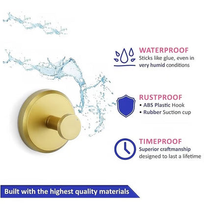 【1+2 gratis】Haczyk ścienny ze stali nierdzewnej z przyssawką