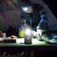 Wysuwana lampa kempingowa zasilana energią słoneczną