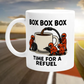 🏎️ 🏁Box Box Box! Czas na uzupełnienie paliwa Kubek do kawy – idealny prezent dla fanów wyścigów samochodów formuły