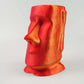Zabawny pojemnik na chusteczki higieniczne w kształcie posągu Moai 3D