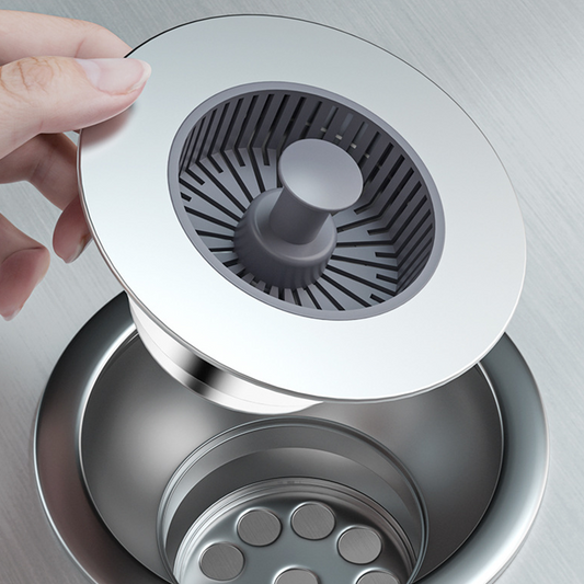 【1+1 gratis】Wysuwany korek do zlewu z sitkie