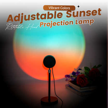 Regulowana lampa projekcyjna Sunset