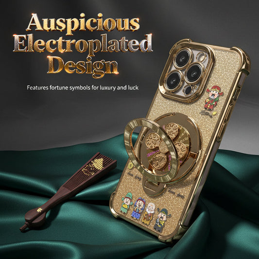 Skrzynka Boga Bogactwa z podstawką na pierścionki