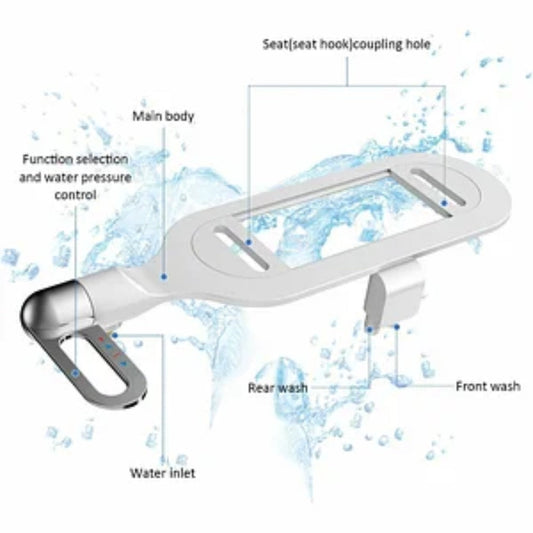 🚽Nieelektryczny podwójny dysza do czyszczenia sedesów Samoczyszcząca toaleta sanitarna💦