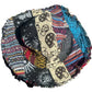Kolorowa lniana czapka w stylu patchwork