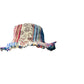 Kolorowa lniana czapka w stylu patchwork