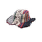 Kolorowa lniana czapka w stylu patchwork