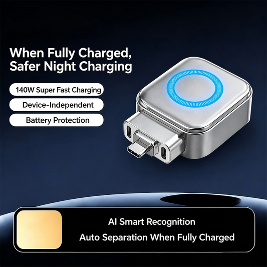 🌞⚡ 140W ładowarka USB-C PD 3.1 z AI Auto-Wyłączaniem i inteligentną ochroną baterii – uniwersalna do iPhone, MacBook, tabletów