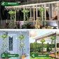 ☀️🌿 Wisząca lampa ogrodowa LED z panelem słonecznym – Czarująca atmosfera w ogrodzie, na tarasie i balkonie