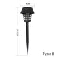 Lampa przeciwmuchowa Solar Mosquito Zapper z wbijanym uchwytem